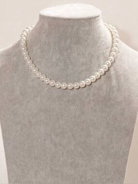 Classic White Pearl choker Necklace - Women Jewelry